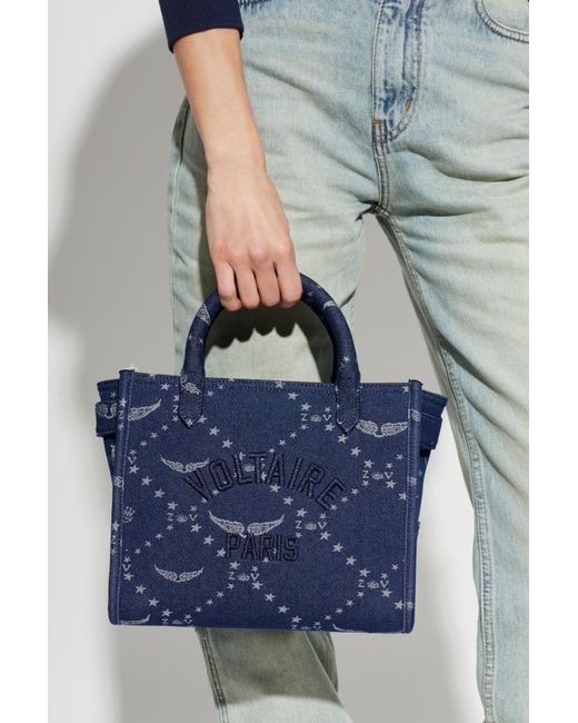 Zadig & Voltaire Blue Shopper Bag "Angel Sx"