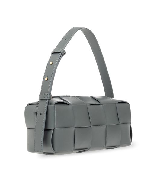 Bottega Veneta Metallic 'brick Cassette Small' Shoulder Bag