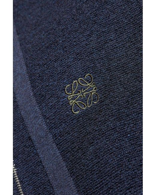 Loewe Blue Wool Sweatshirt for men
