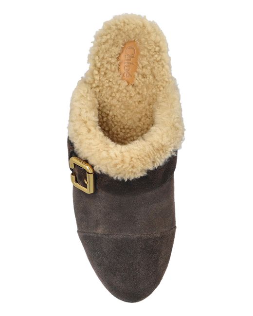 Chloé Brown Clogs 'Jeannette'