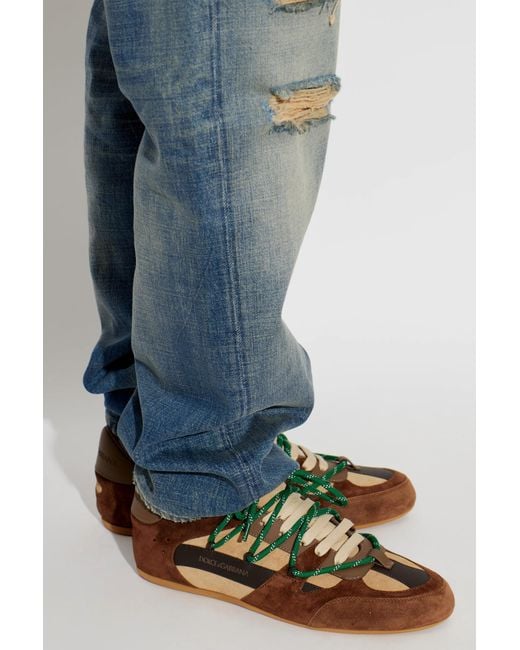 Dolce & Gabbana Green "Ginnica" Sports Shoes for men