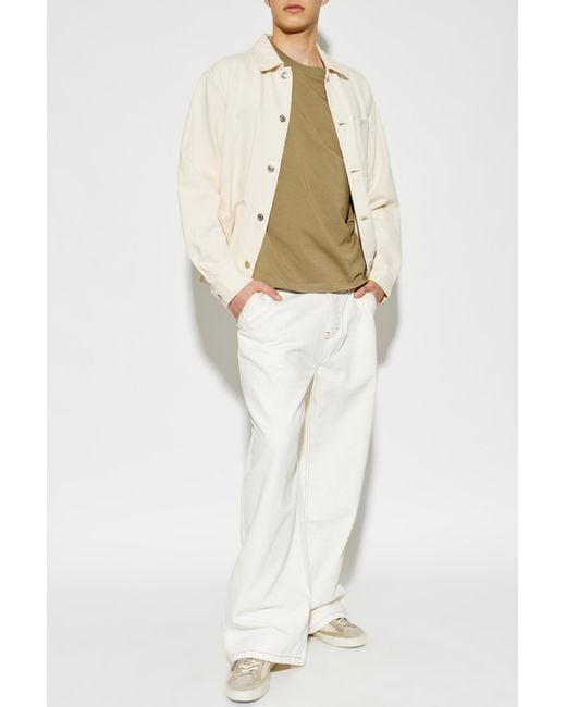 Samsøe & Samsøe White 'Sachore' Denim Jacket for men