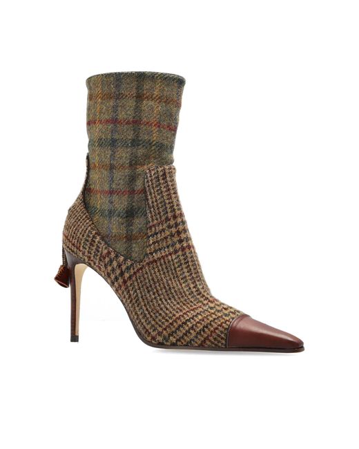 DSquared² Green Heeled Ankle Boots
