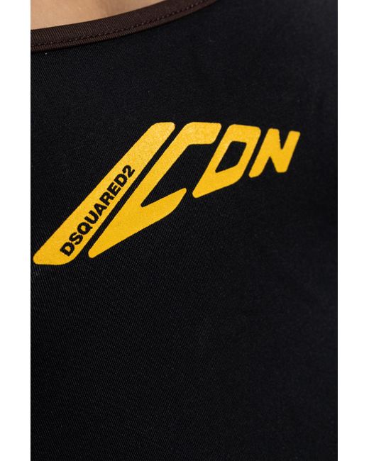 DSquared² Black One-Piece Swimsuit