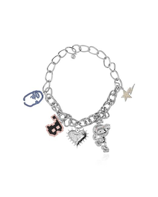 A Bathing Ape Metallic Necklace With Pendants