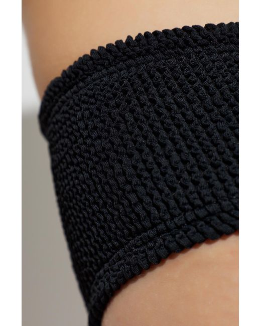 Hunza G Black Two-Piece Swimsuit "Angel"