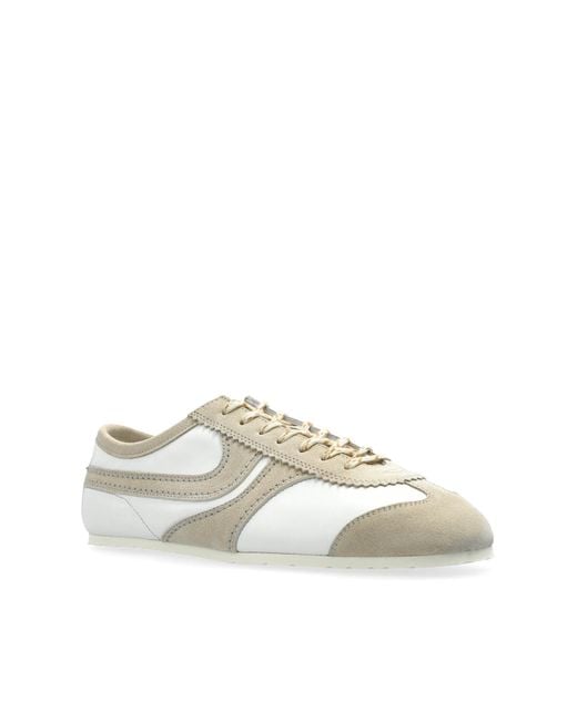 Dries Van Noten White Leather Sports Shoes