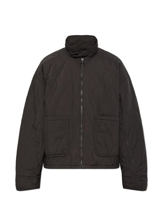 Rethinkit Studios Black Jacket With A Stand-Up Collar