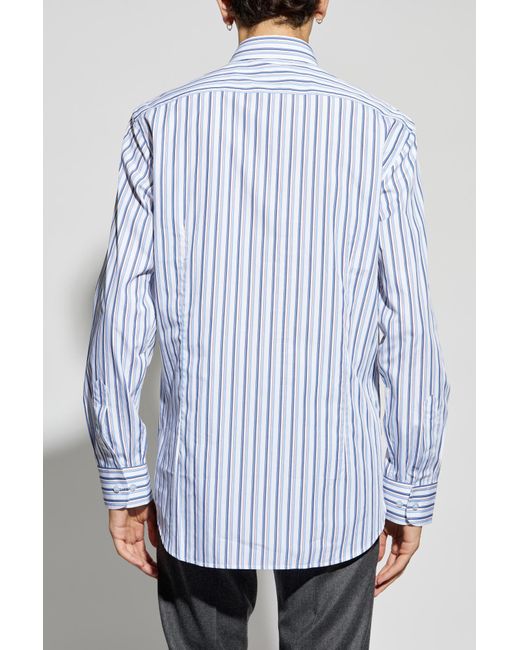 Etro Blue Striped Shirt for men