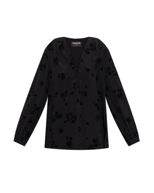 Zadig & Voltaire Black Top "Tamela"