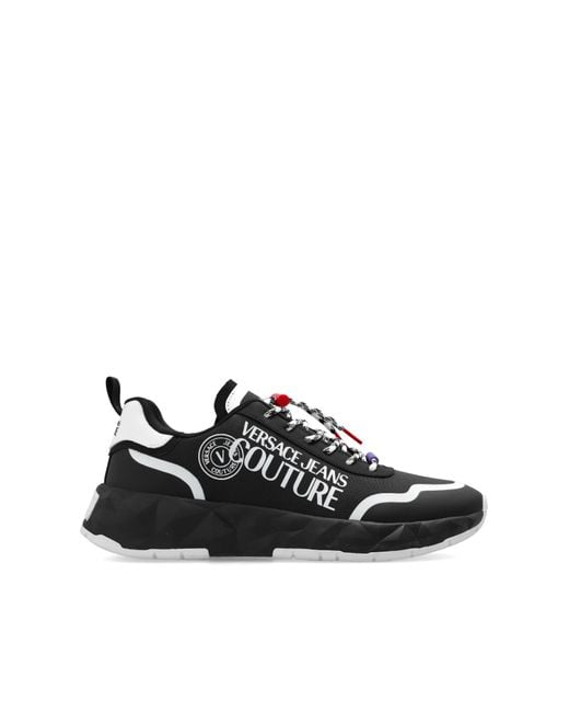 Versace Jeans Black Sneakers With Logo for men