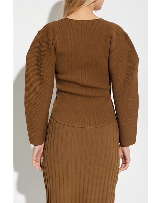 By Malene Birger Brown Cardigan 'Francinas'