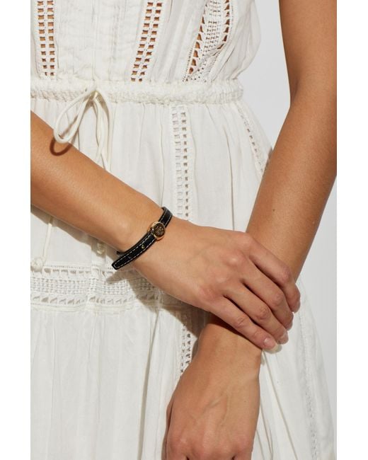 Tory Burch Brown Leather Bracelet