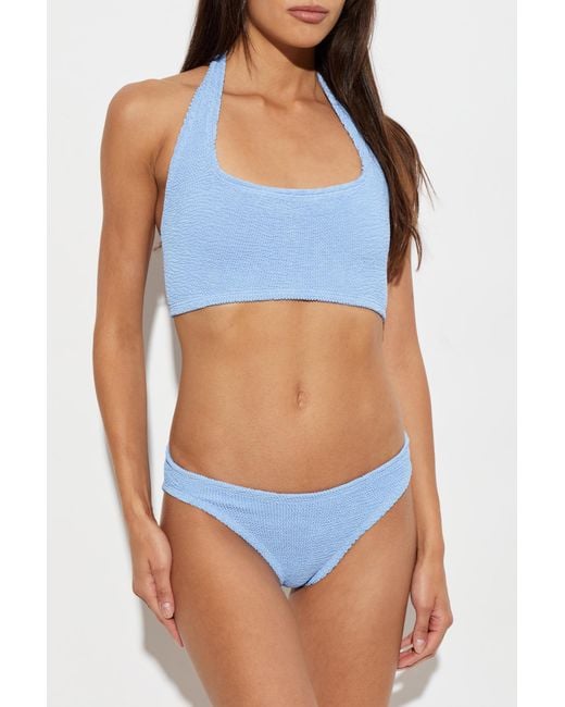 Hunza G Blue Two-Piece Swimsuit 'Sandy'