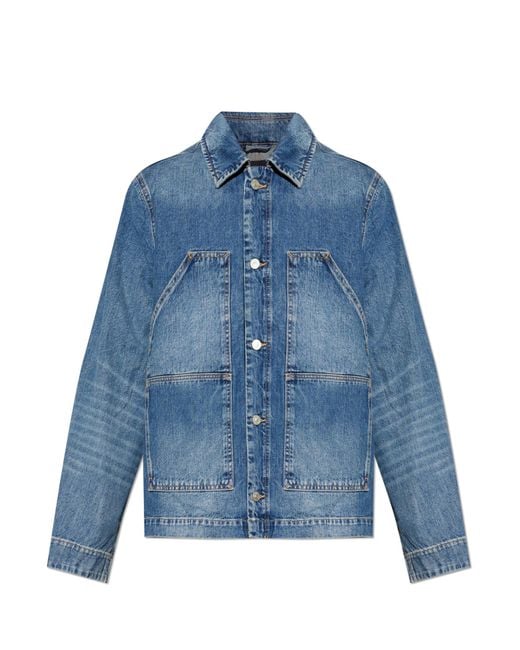 AllSaints Blue 'Mukesh' Denim Jacket for men