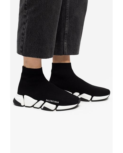 Balenciaga Black Speed 2.0 Recycled Knit Sock Sneakers