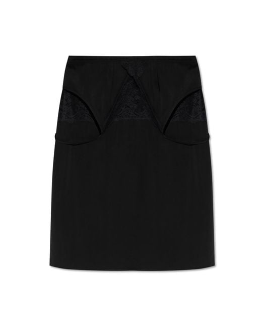 vetements lace dress Parisian Vintage Lace Mini Dress - Elegant Print