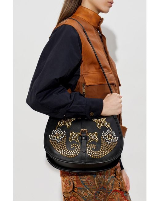 Etro Black 'Pony Medium' Bag