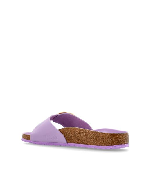 Birkenstock White Slippers 'Arizona Big Buckle'