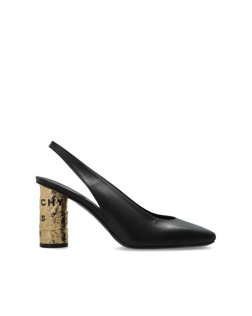 Givenchy Black Leather Heeled Shoes