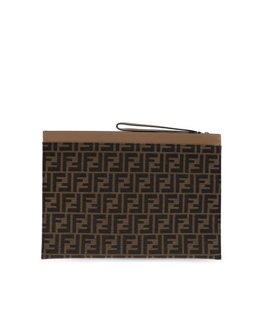 Fendi Black Handheld Pouch for men