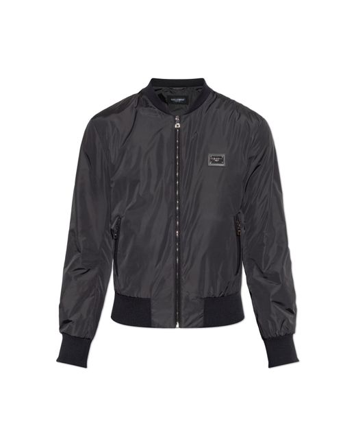 Dolce & Gabbana Black Jacket With Logo for men