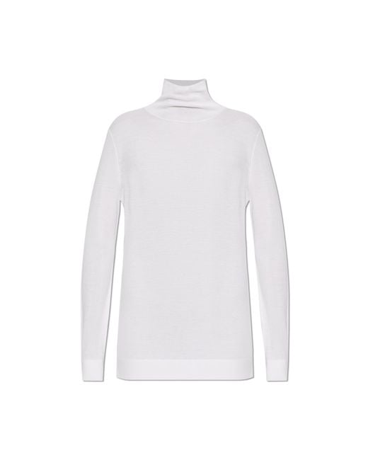 Lisa Yang White Turtleneck 'Danette'