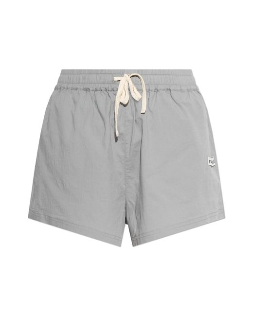 Rethinkit Studios Gray Shorts With Logo Patch