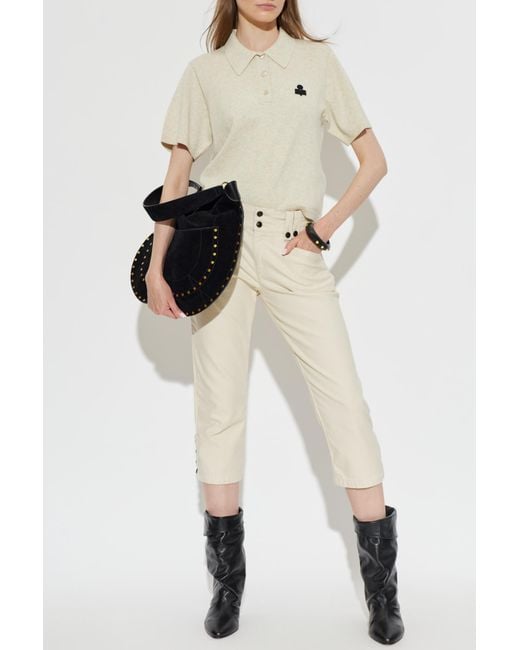Isabel Marant White "Berna" Trousers