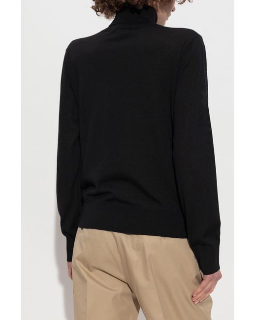 DSquared² Black Wool Turtleneck