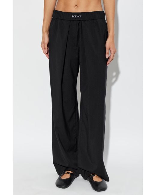 Loewe White Wool Trousers