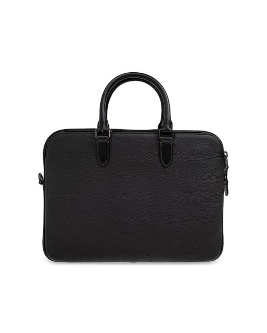 COACH Black Briefcase Gotham for men