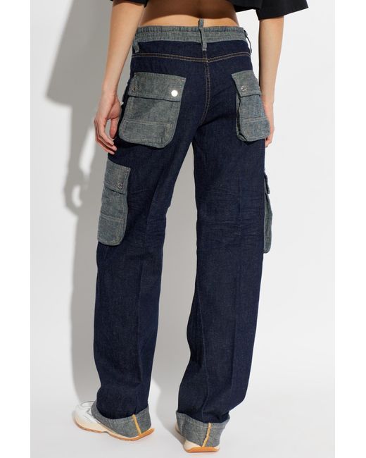 DSquared² Blue 'Cargo' Jeans
