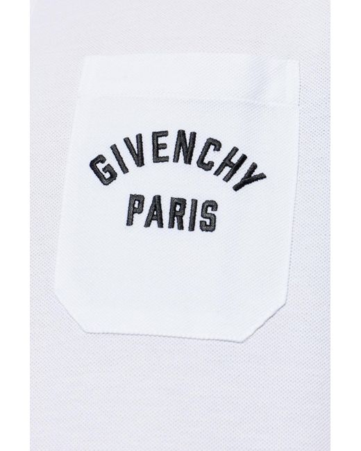 Givenchy Green Polo With Logo for men
