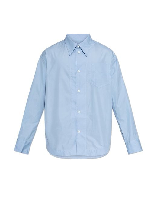 AMI Blue 'Oversize' Shirt for men