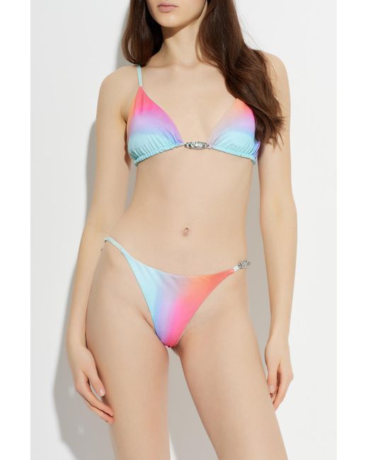 Casablanca Blue Bikini Top