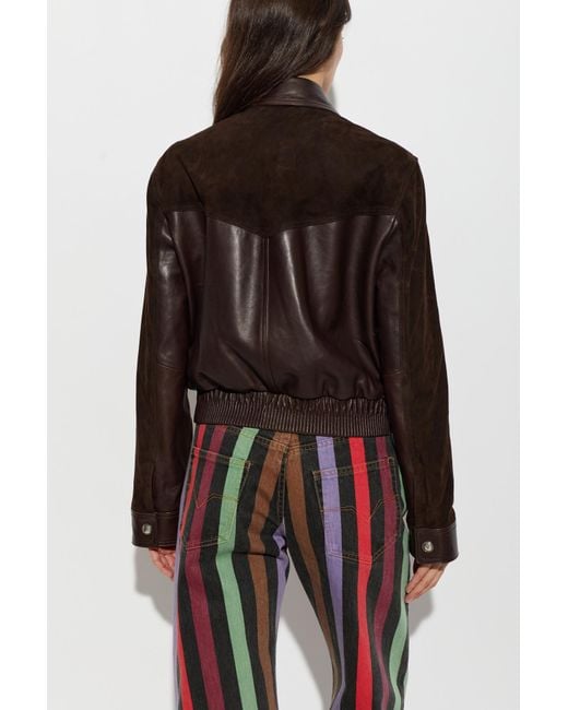 Versace Brown Leather Jacket