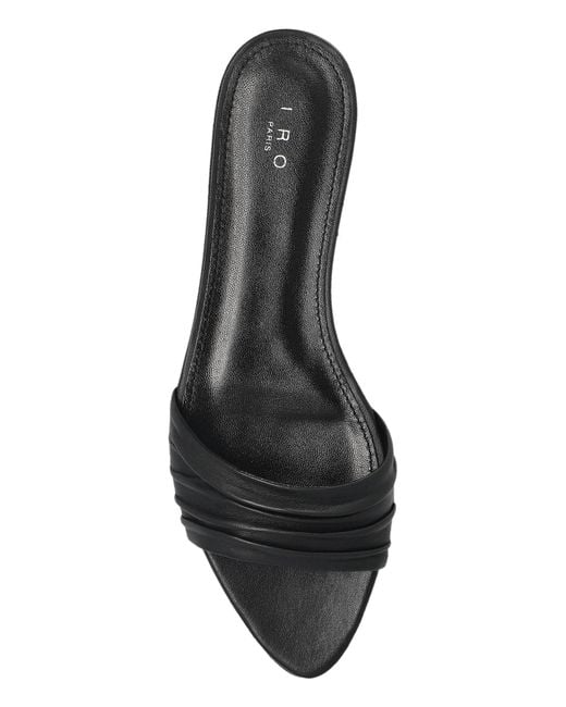 IRO Natural Leather Slides 'Egya'