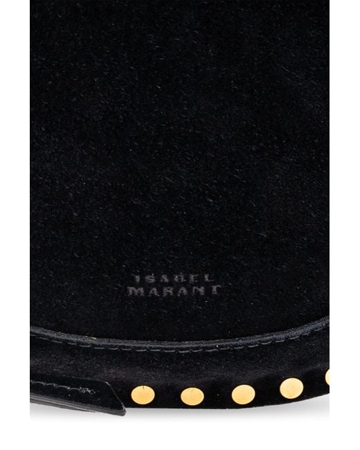 Isabel Marant Black Suede Waist Bag 'Skano'
