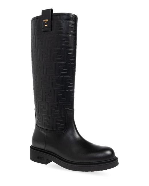 Fendi Black Leather Boots