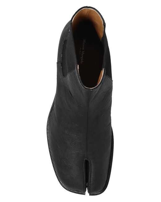 Maison Margiela 'tabi' Split-toe Chelsea Boots in Black for Men