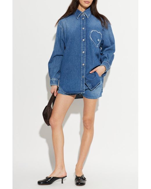 Moschino Blue Denim Shorts