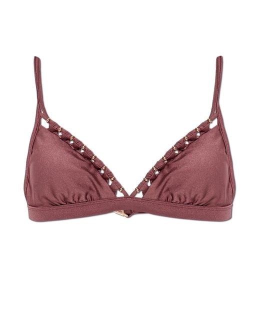 Zimmermann Red Bikini Top