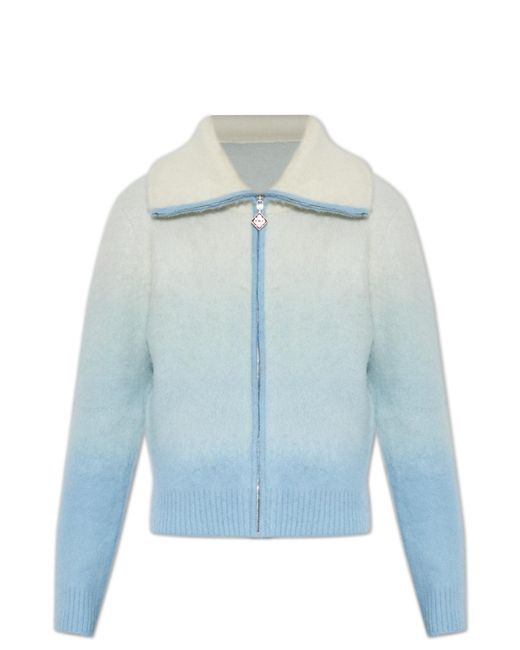Casablanca Blue Cardigan With Gradient Effect