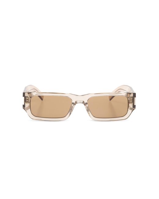 Saint Laurent White 'sl 660' Sunglasses, for men