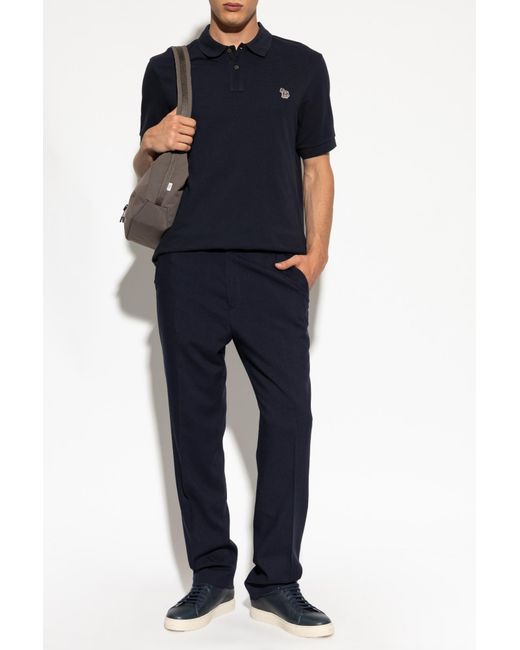 Paul Smith Blue Wool Trousers for men