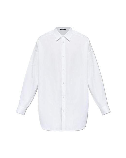 Balmain White Classic Shirt for men