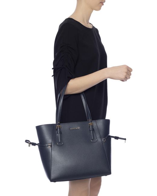 michael kors voyager tote blue