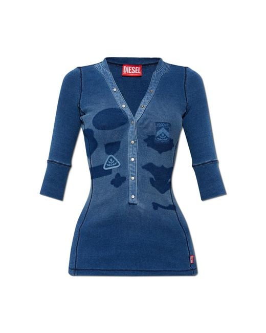 DIESEL Blue Top 'T-Ereme'