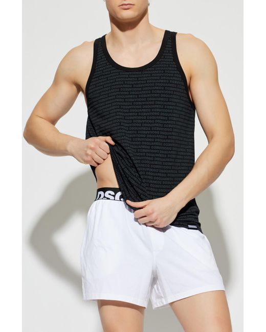 DSquared² Black Sleeveless T-Shirt for men